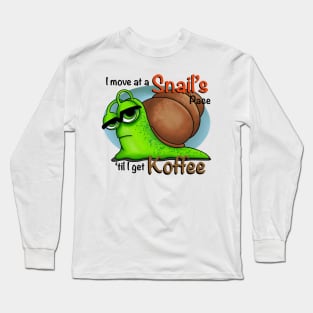 Snail Koffee Long Sleeve T-Shirt